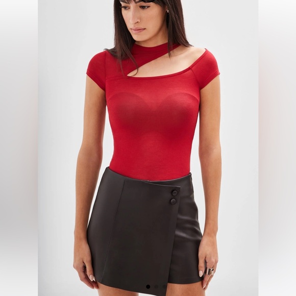 Marcella Gabi Cutout Top Ted Blouse S New $160 - Picture 1 of 6